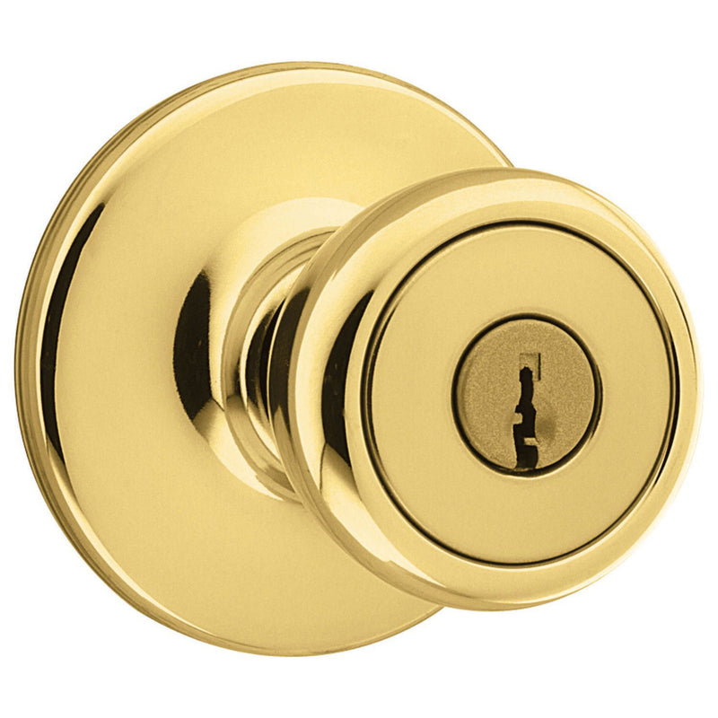 KWIKSET - Kwikset Tylo Polished Brass Entry Knobs 1-3/4 in. [94002-828]