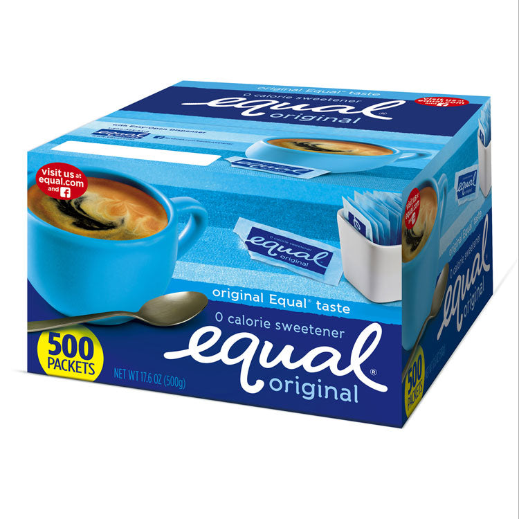 Equal - Zero Calorie Sweetener, 0.035 oz Packets, 500/Box