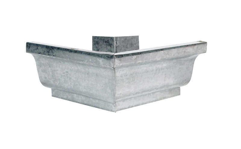 AMERIMAX - Amerimax 5 in. H X 7.25 in. W X 5 in. L Metallic Galvanized Steel K Outside Miter - Case of 10