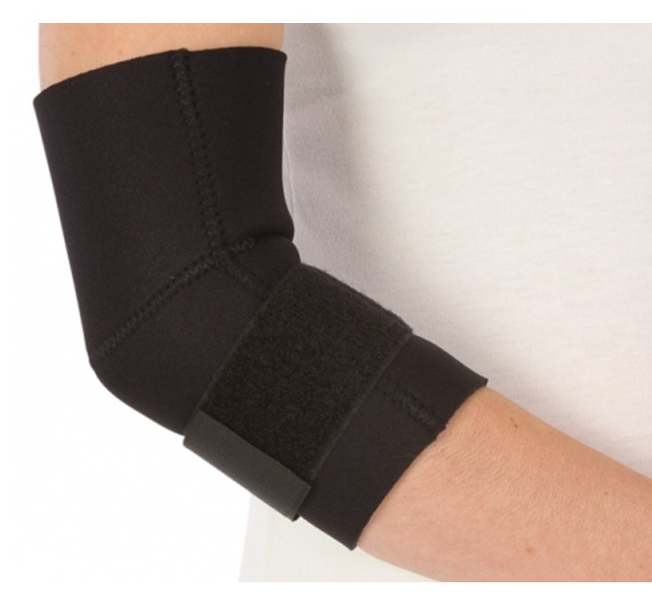 DJO - Elbow Support PROCARE® Medium Pull-On with Strap Tennis Elbow Left or Right Elbow Black [1/EA]