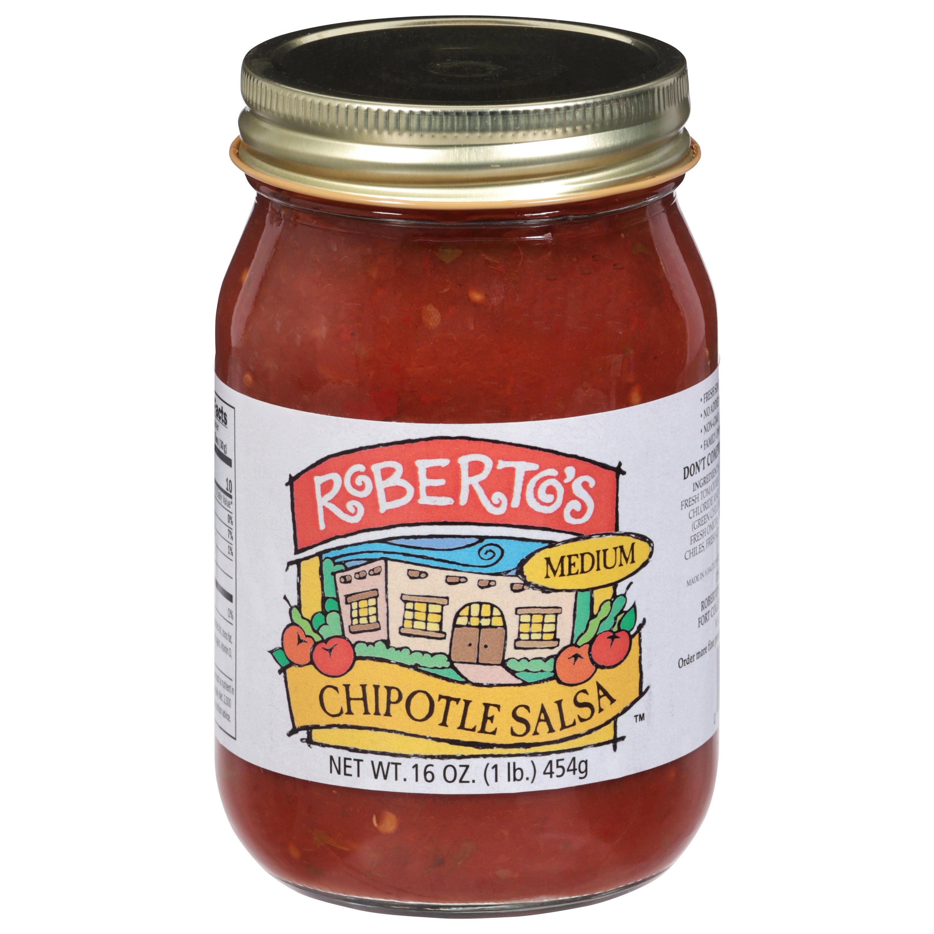 Roberto's Medium Chipotle Salsa 16 oz - Case of 12