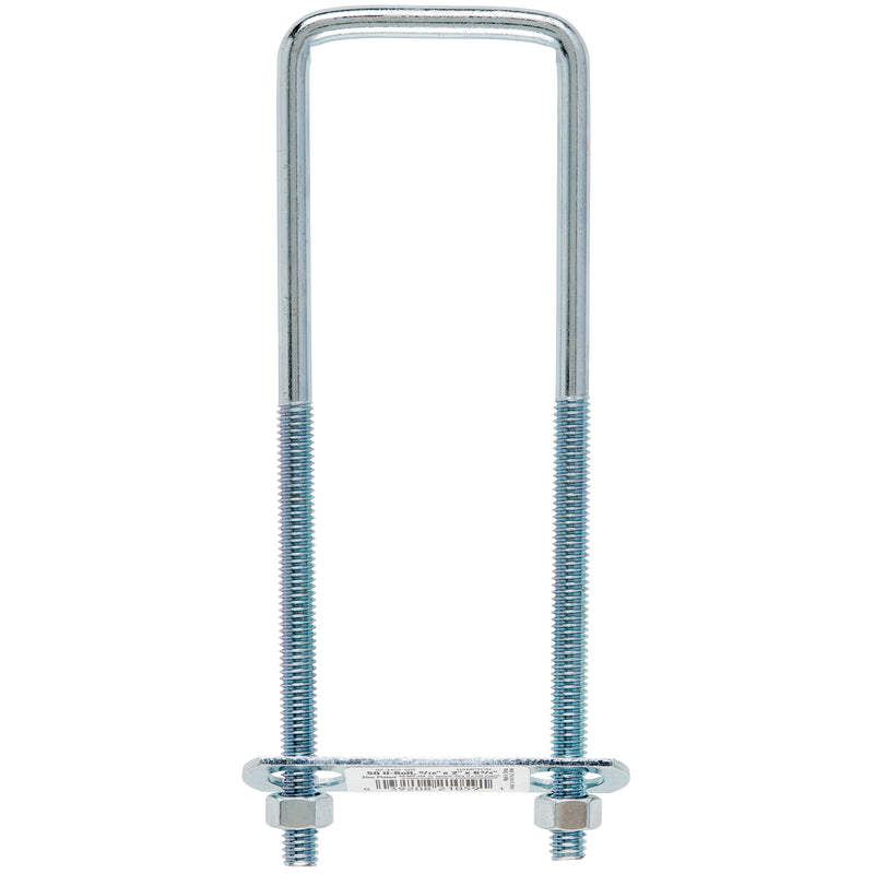 HAMPTON - Hampton 5/16 in. X 2 in. W X 6-3/4 in. L Coarse Zinc-Plated Steel Square Bend U Bolt - Case of 10