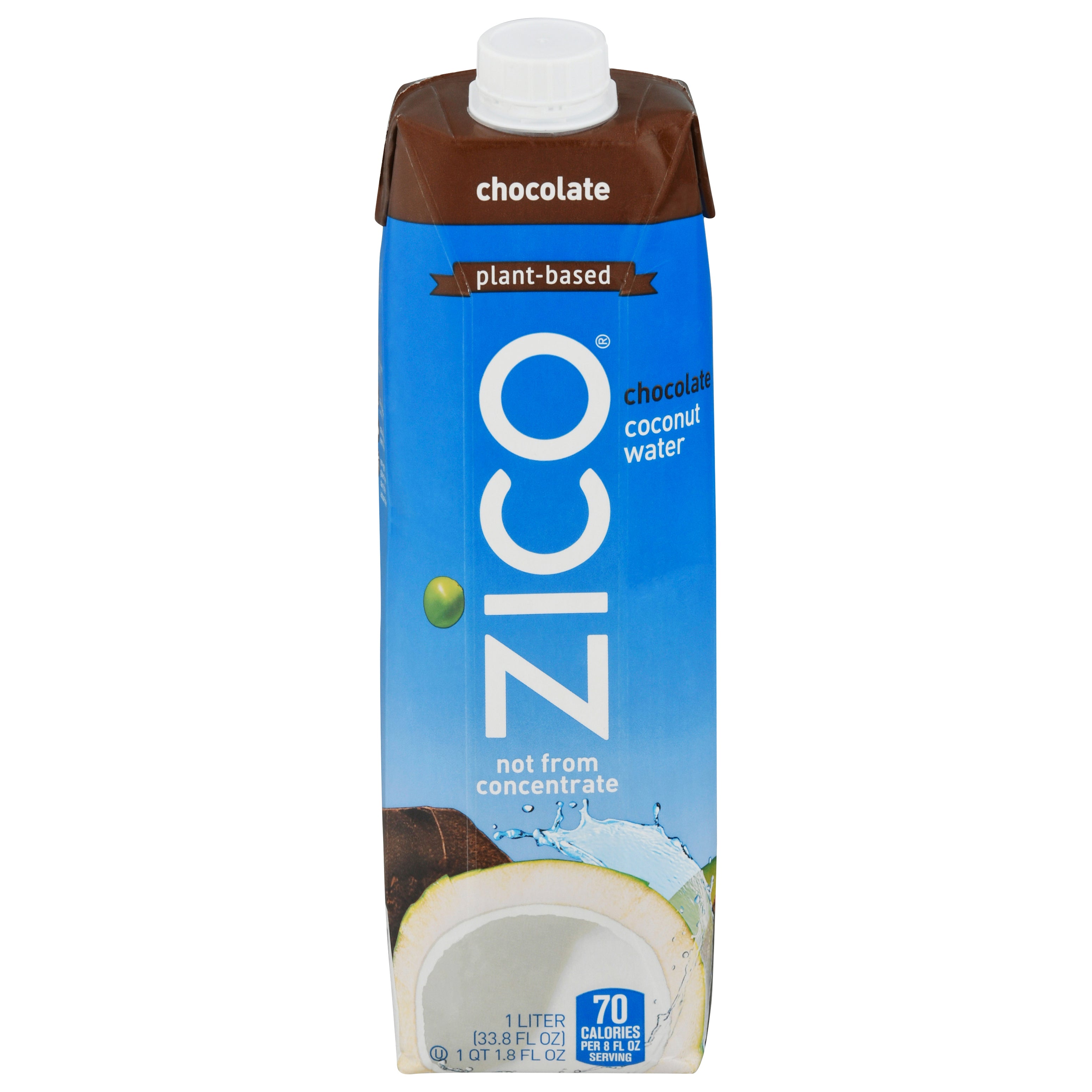 Zico Plant-Based Chocolate Coconut Water 33.8 fl oz - Case of 12