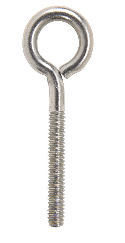 HAMPTON - Hampton 1/4 in. X 3 in. L Stainless Stainless Steel Eyebolt Nut Included - Case of 10