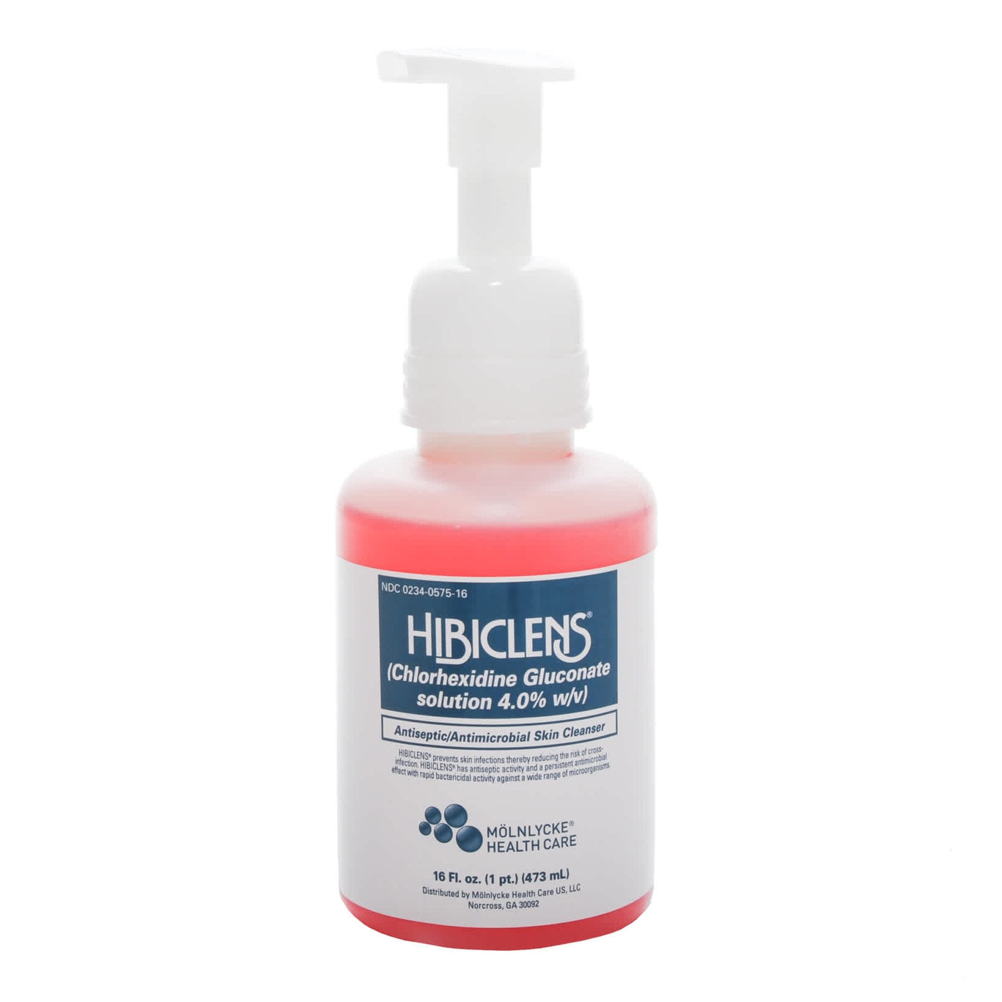 Molnlycke - Antiseptic / Antimicrobial Skin Cleanser Hibiclens® 16 oz. Pump Bottle 4% Strength CHG (Chlorhexidine Gluconate) NonSterile [1/EA]