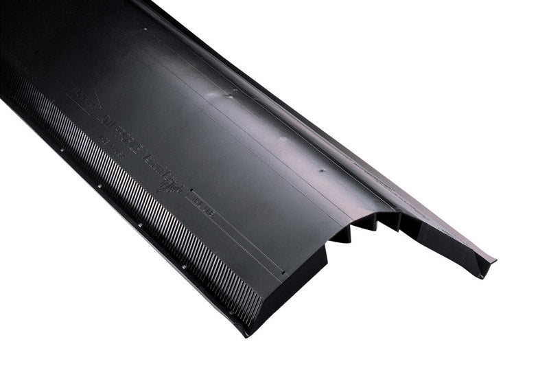 AIR VENT - Air Vent 7/8 in. H X 12 in. W X 48 in. L Black Copolymer Resin Shingle Over Ridge Vent - Case of 10