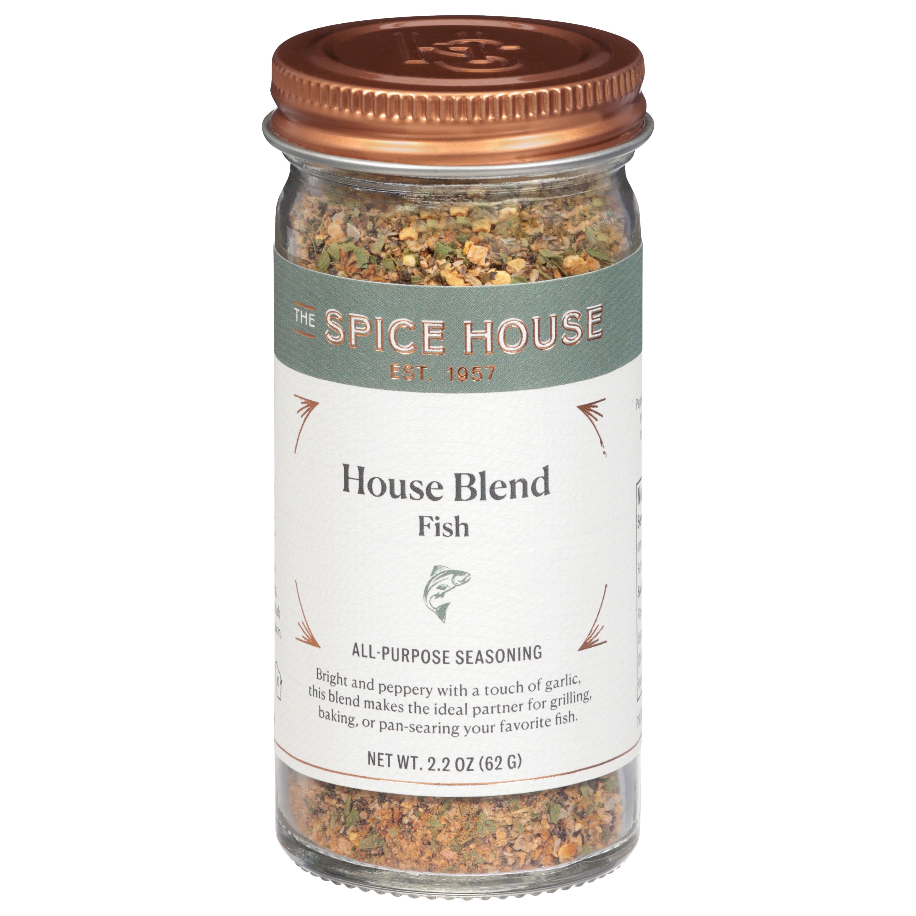 The Spice House All-Purpose House Blend Fish Seasoning 2.2 oz - Case of 6