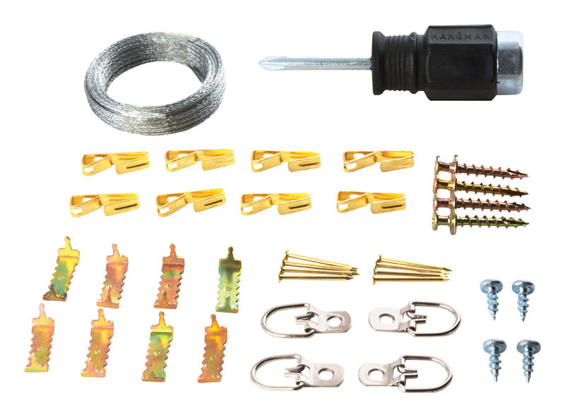 HANGMAN - Hangman Hanger Picture Hanging Kit 100 lb 45 pc