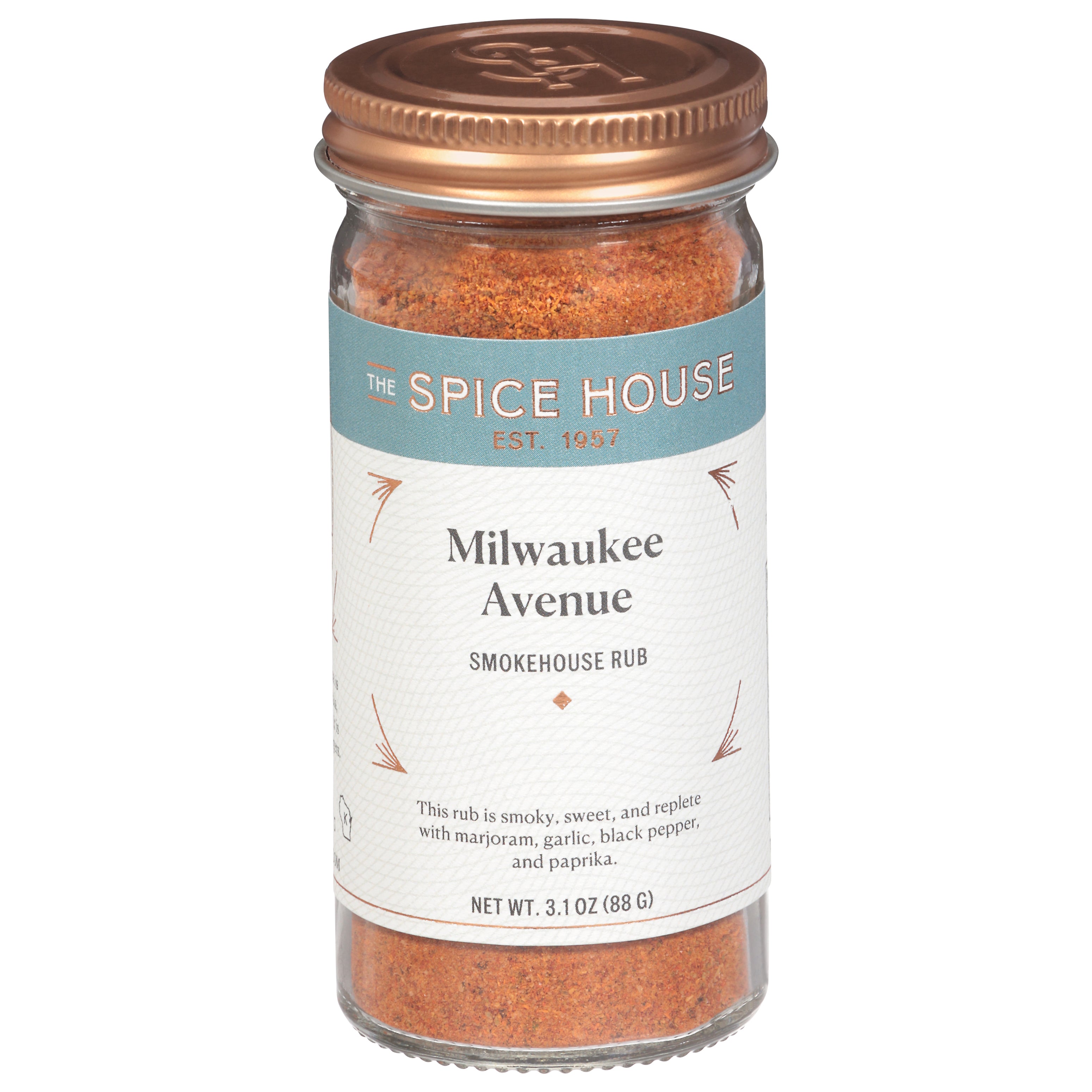 The Spice House Milwaukee Avenue Smokehouse Rub 3.1 oz - Case of 6