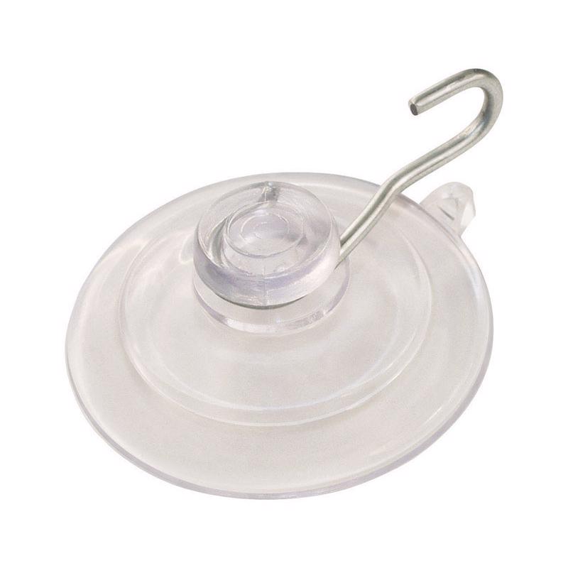HILLMAN - HILLMAN Medium Nickel Plated Clear Metal/Plastic 2 in. L Cup Hook 3 lb 1 pk - Case of 72