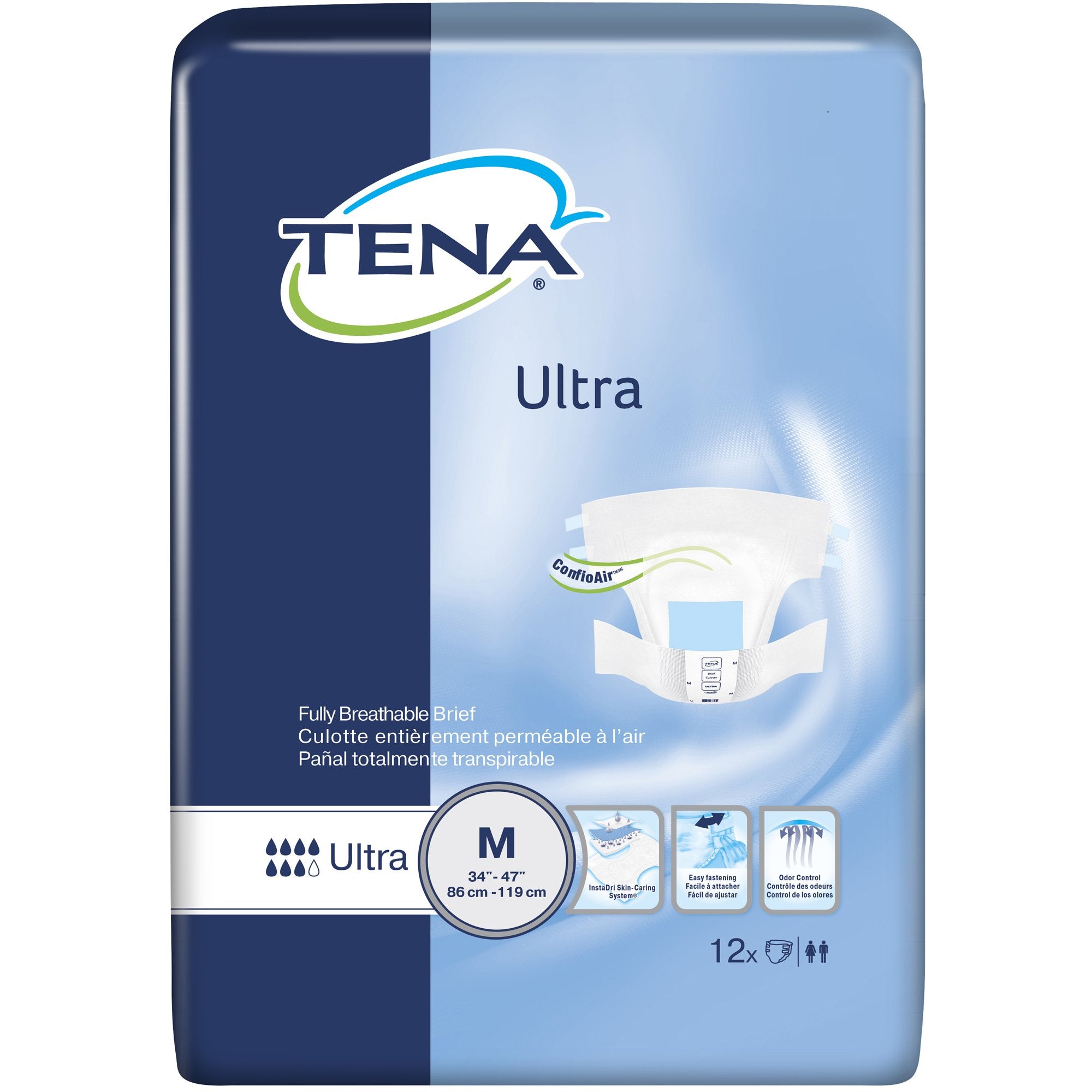 Essity HMS North America Inc - Unisex Adult Incontinence Brief TENA® Ultra Medium Disposable Heavy Absorbency [1/PK]