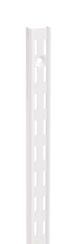 KNAPE & VOGT - Knape & Vogt 82 Series White Steel Double Slot Bracket 14 Ga. 78 in. L