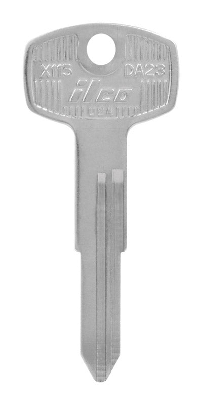HILLMAN - HILLMAN Traditional Key Automotive Key Blank DA-23 Double For Nissan - Case of 10