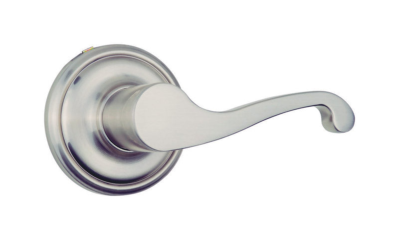 BRINKS - Brinks Push Pull Rotate Glenshaw Satin Nickel Privacy Lock KW1 1.75 in.