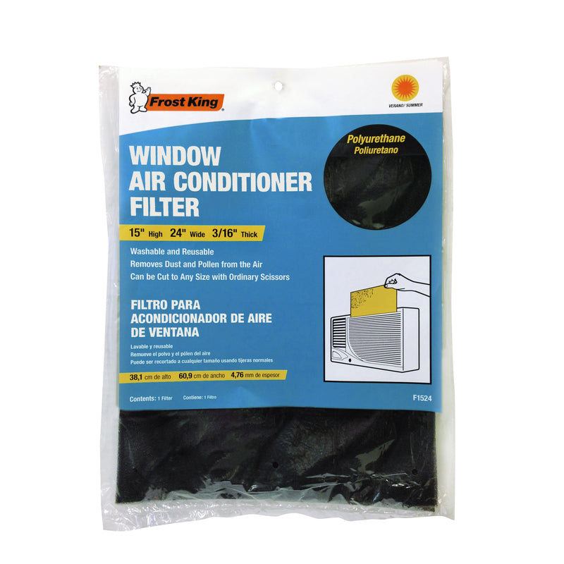 FROST KING - Frost King 24 in. W X 15 in. H X 3/16 in. D Latex 2 MERV Air Filter 1 pk - Case of 24
