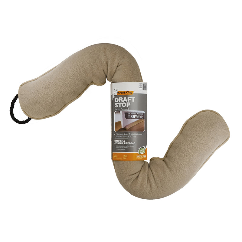 FROST KING - Frost King 5.2 in. H X 3 in. W X 36 in. L Mill Nylon Fiber/Synthetic Fleece Draft Stop Brown - Case of 12