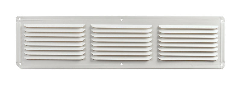 MASTER FLOW - Master Flow 4 in. H X 16 in. W X 16 in. L Powder-Coated White Aluminum Undereave Vent