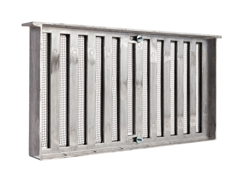 MASTER FLOW - Master Flow 8 in. H X 16 in. W Mill Aluminum Foundation Vent