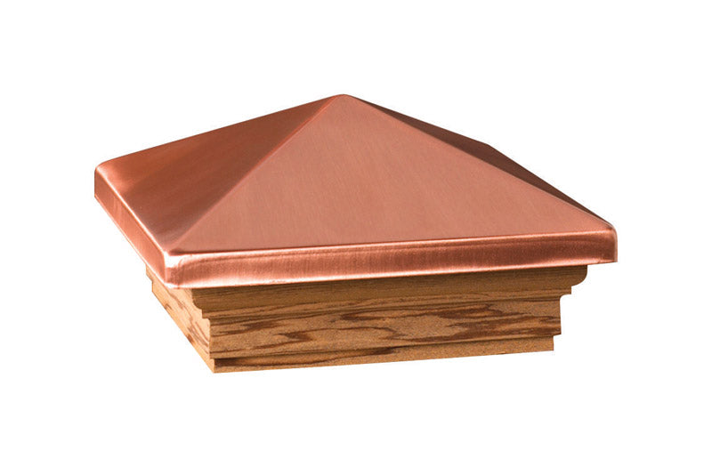 DECKORATORS - Deckorators 3 in. H X 6 in. W X 6 ft. L Copper Wood Post Cap - Case of 6
