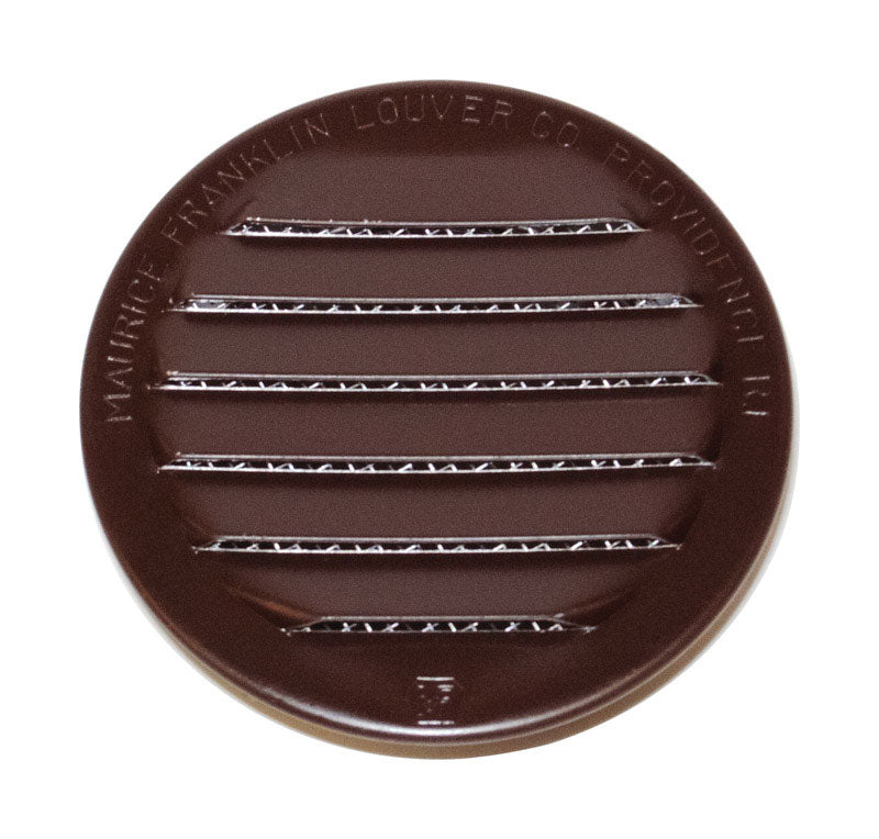 MAURICE FRANKLIN LOUVER - Maurice Franklin Louver 1 in. W X 1 in. L Gloss Brown Aluminum Mini Louver
