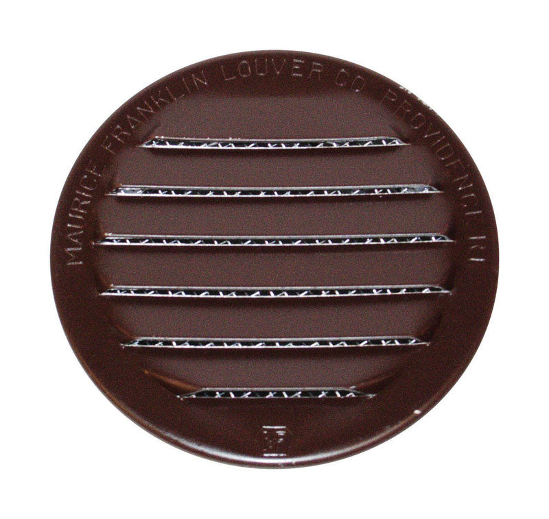 MAURICE FRANKLIN LOUVER - Maurice Franklin Louver 1.5 in. W X 1.5 in. L Gloss Brown Aluminum Mini Louver
