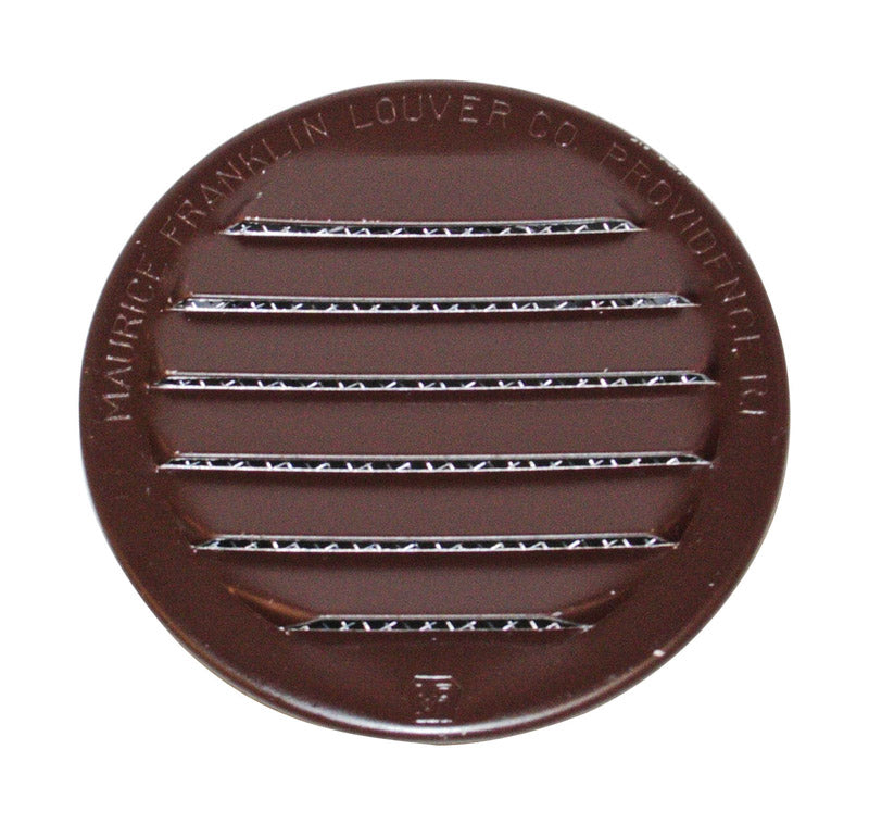 MAURICE FRANKLIN LOUVER - Maurice Franklin Louver 2.5 in. W X 2.5 in. L Gloss Brown Aluminum Mini Louver