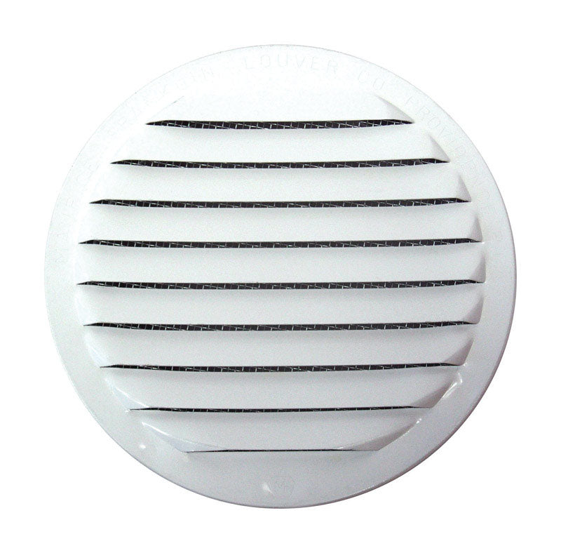 MAURICE FRANKLIN LOUVER - Maurice Franklin Louver 6 in. W X 6 in. L Gloss White Aluminum Mini Louver