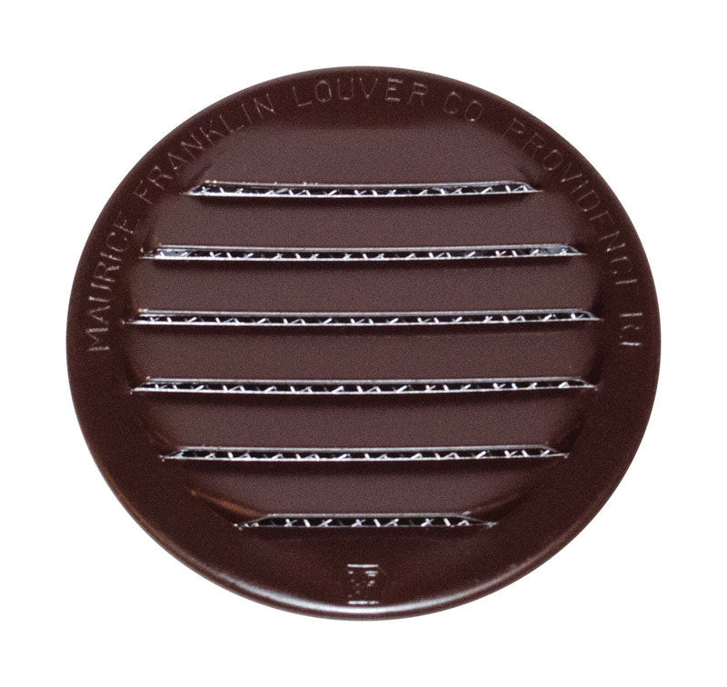 MAURICE FRANKLIN LOUVER - Maurice Franklin Louver 2 in. W X 2 in. L Gloss Brown Aluminum Mini Louver