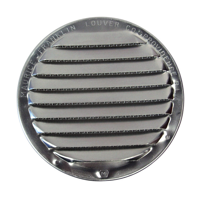 MAURICE FRANKLIN LOUVER - Maurice Franklin Louver 4 in. W X 4 in. L Bright Silver Aluminum Mini Louver
