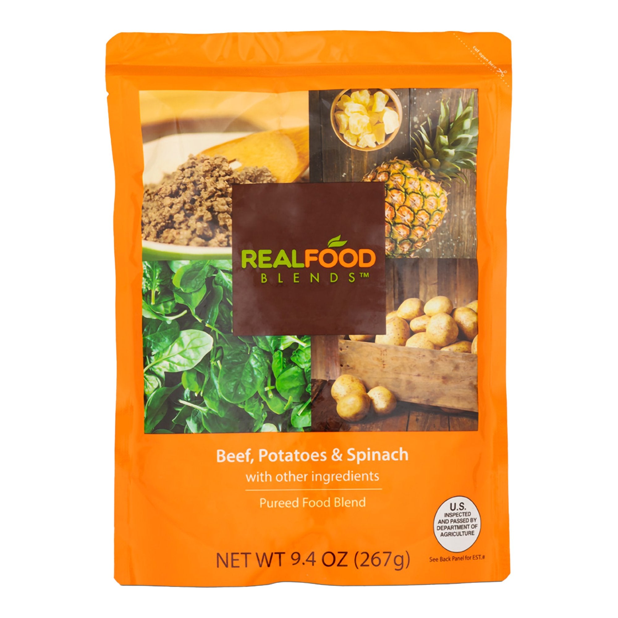Nutricia North America - Tube Feeding Formula Real Food Blends® Beef / Potatoes / Spinach Flavor Liquid 9.4 oz. Pouch [1/EA]
