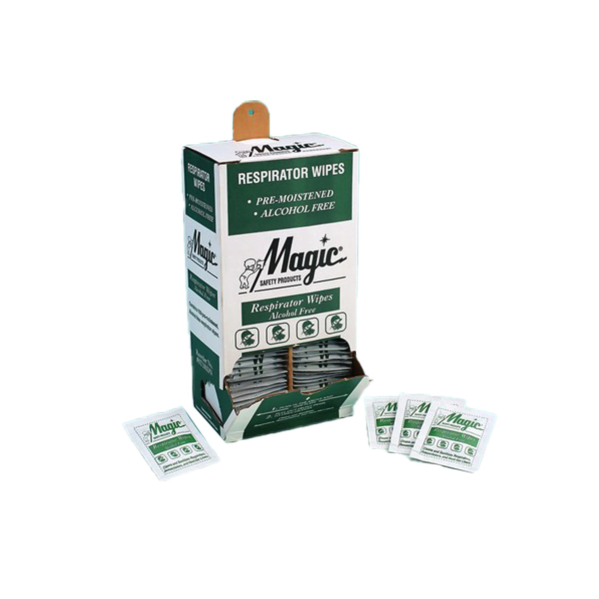 Braco Manufacturing - Magic™ Surface Disinfectant Premoistened Manual Pull Wipe 100 Count Individual Packet NonSterile [100/BX]