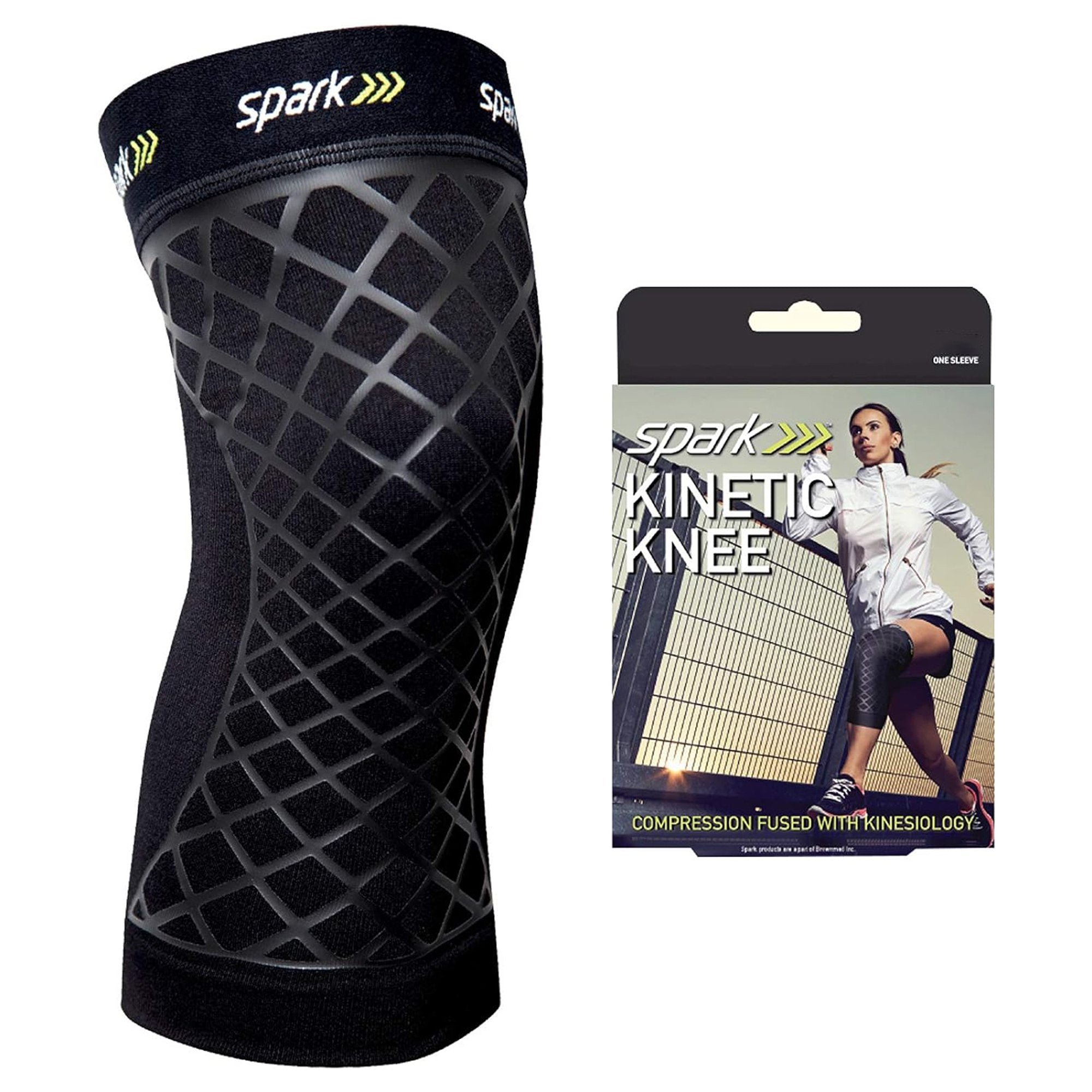 Brownmed - Knee Support Spark Kinetic Knee Large Without Fastening 16 to 18 Inch Knee Circumference Left or Right Knee [1/EA]