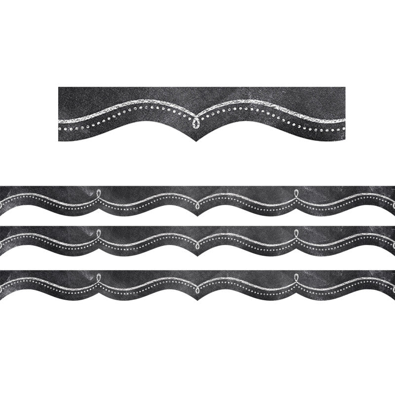 CREATIVE TEACHING PRESS - Dotted Swirl EZ Border, 48 Feet Per Pack, 3 Packs