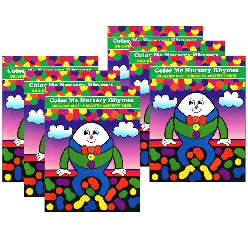 DO-A-DOT ART! - Color Me Nursery Rhymes Creative Art & Activity Book, Pack of 6