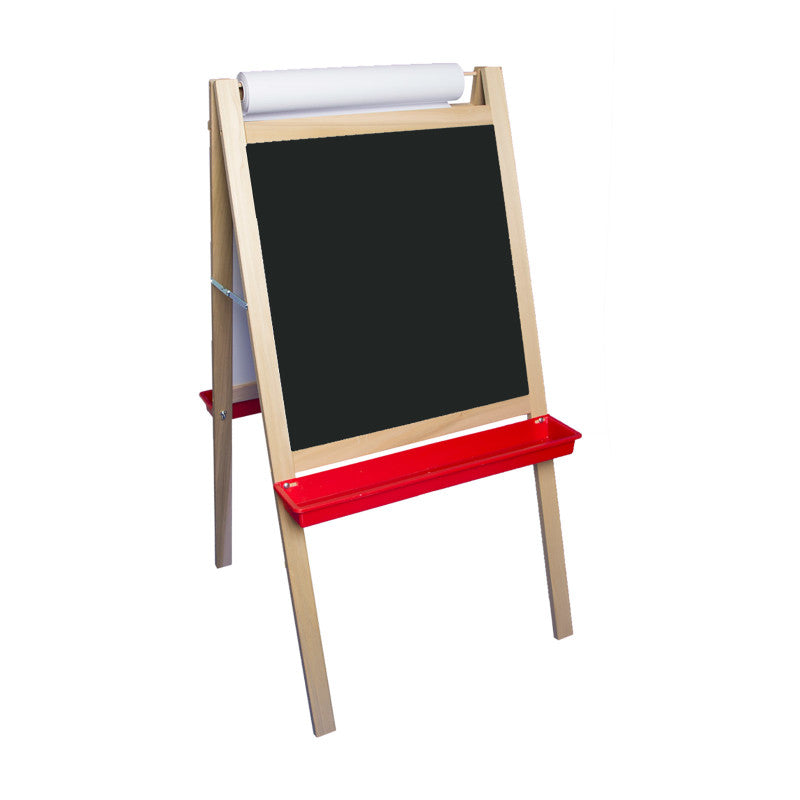 CRESTLINE PRODUCTS - Deluxe Magnetic Paper Roll Easel, Dry Erase/Black Chalk