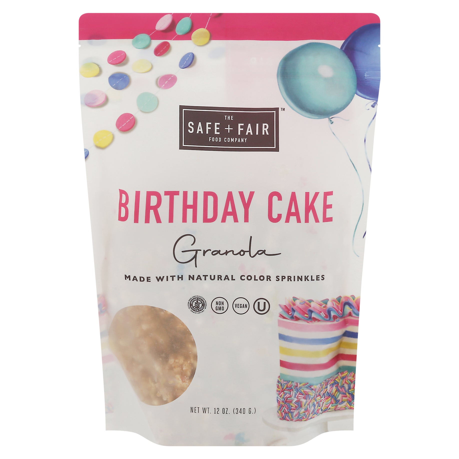 The Safe + Fair Food Company Birthday Cake Granola 12 oz - Case of 6