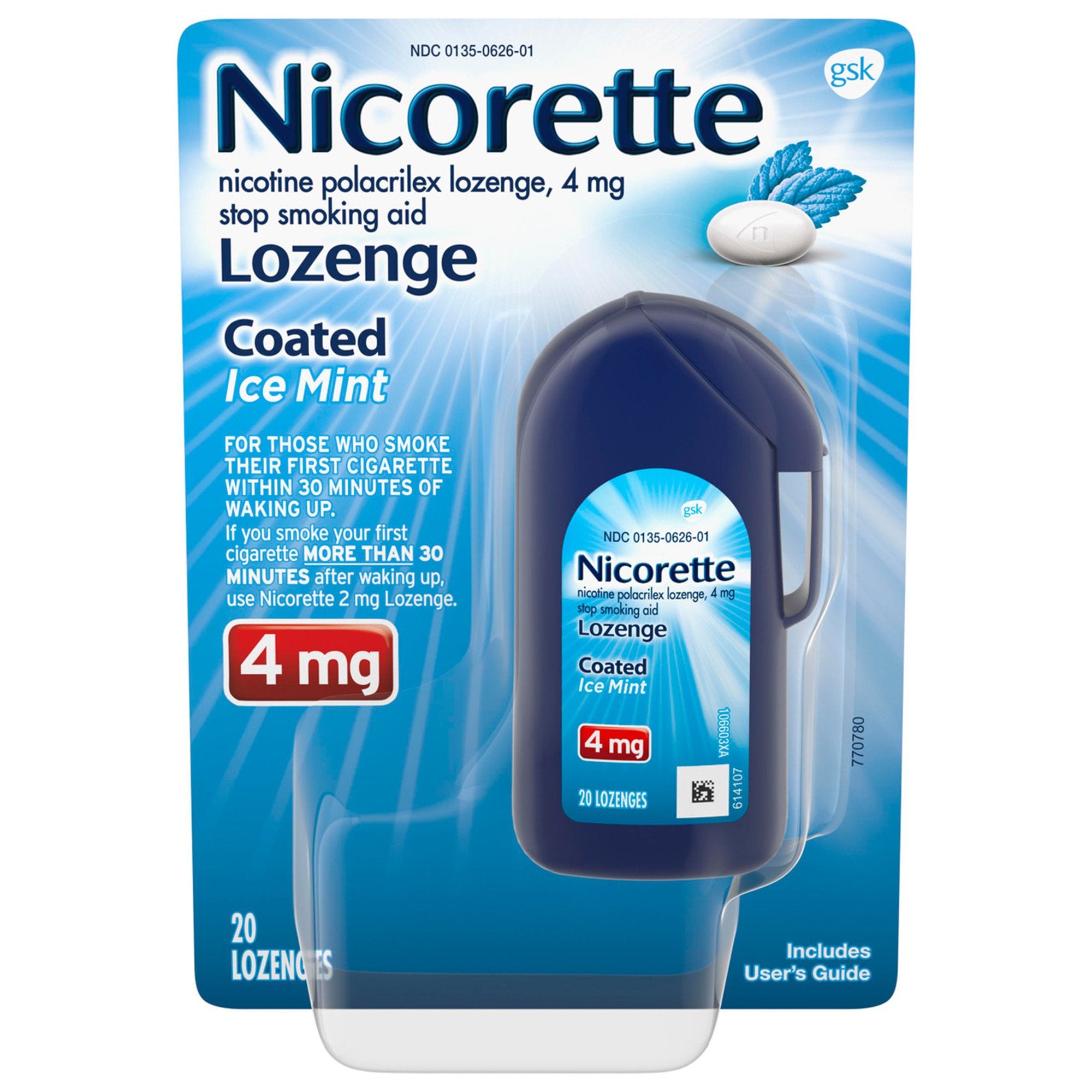 Glaxo Consumer Products - Stop Smoking Aid Nicorette® 4 mg Strength Gum [20/CT] (1230558_CT)