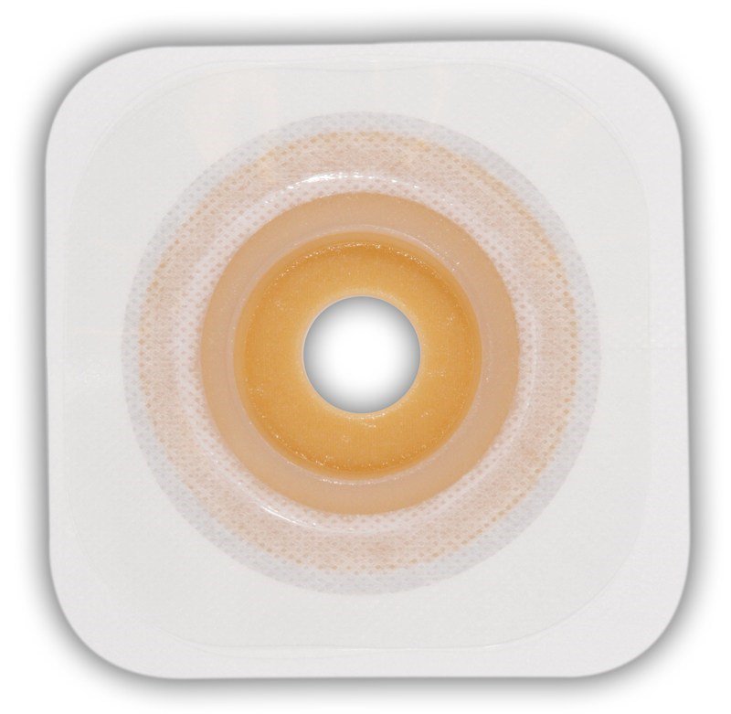 ConvaTec - Ostomy Barrier Esteem synergy® Trim to Fit, Extended Wear Durahesive® Adhesive 100 mm Flange Hydrocolloid 7/8 to 1-1/4 Inch Opening 4 X 4 Inch [10/BX]