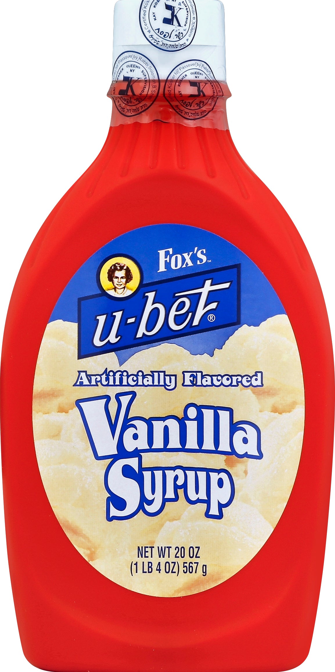U-Bet Vanilla Syrup 20 oz - Case of 12