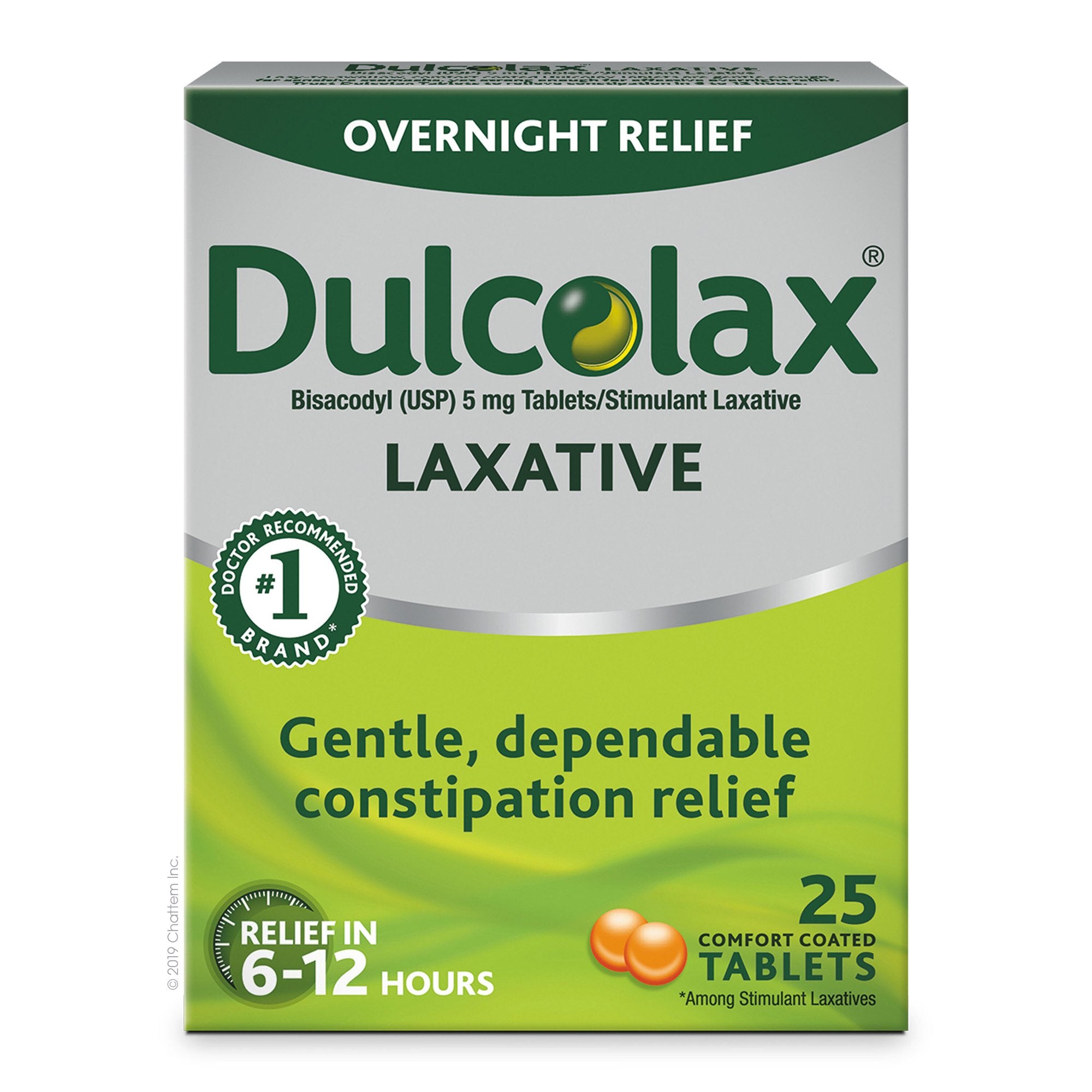 Boehringer Ingelheim - Laxative Dulcolax® Tablet 25 per Box 5 mg Strength Bisacodyl USP [1/BX]