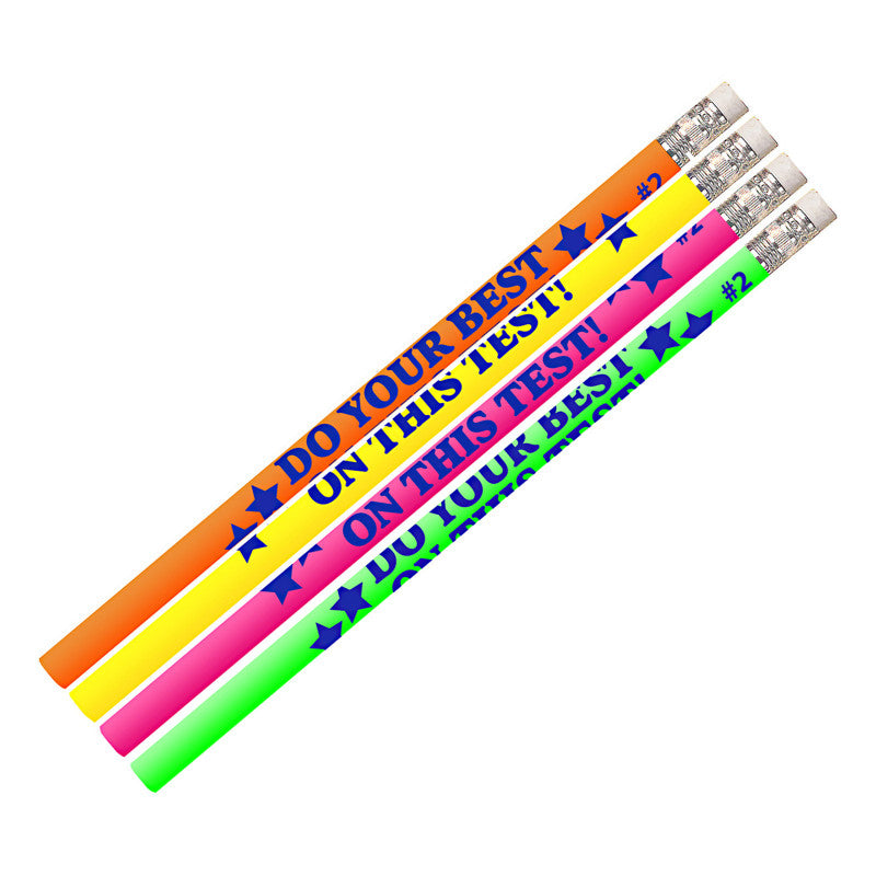 MUSGRAVE PENCIL COMPANY - Do Your Best On The Test Motivational Pencils, Pack of 144