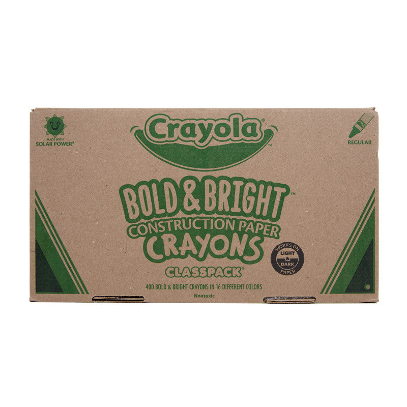 Construction Paper™ Crayon Classpack®, Regular Size, 16 Colors, 400 Count