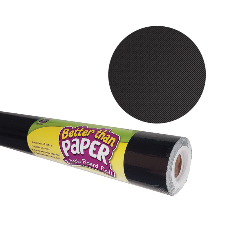 TEACHER CREATED RESOURCES - Better Than Paper® Bulletin Board Roll, 4' x 12', Black, 4 Rolls