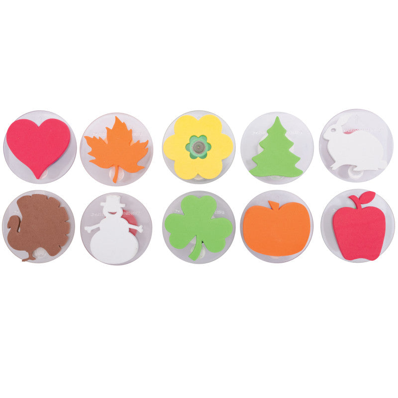 READY 2 LEARN - Giant Stampers - Holiday Shapes - Set of 10