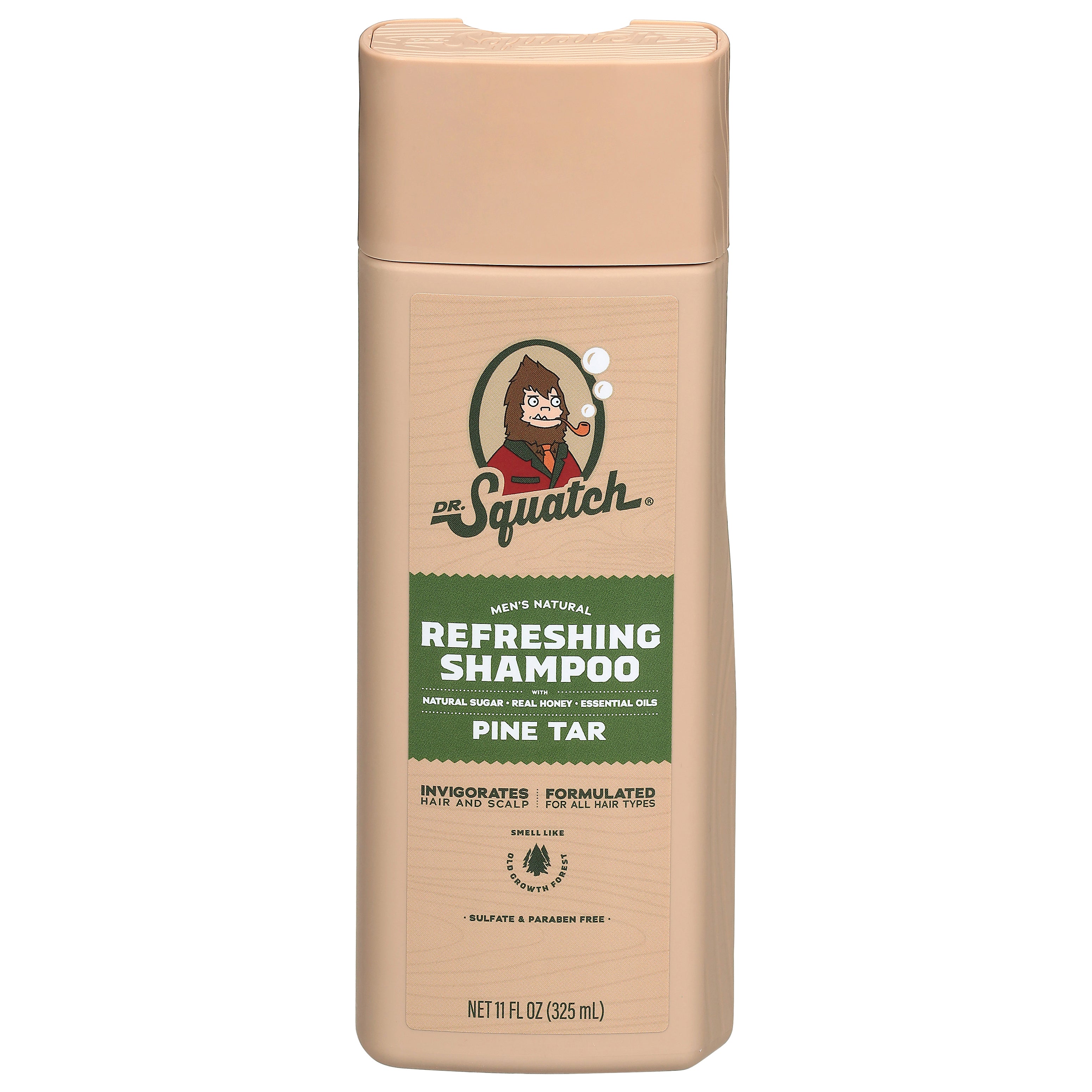 Dr. Squatch Men's Natural Refreshing Pine Tar Shampoo 11 fl oz - Case of 1