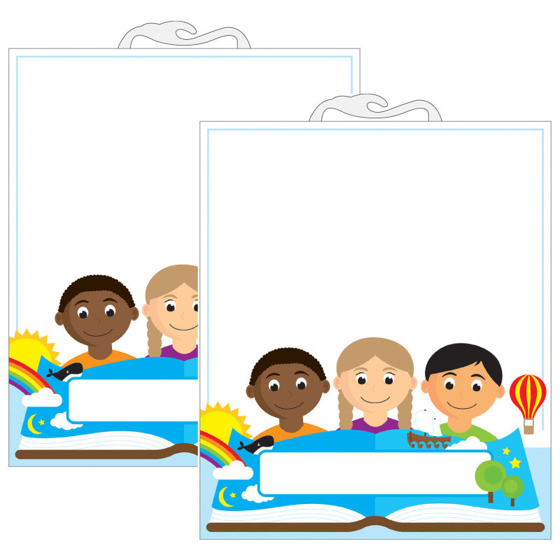 ASHLEY PRODUCTIONS - Multicultural File Buddy Storage Bag, 10.5" x 12.5", 6 Per Pack, 2 Packs