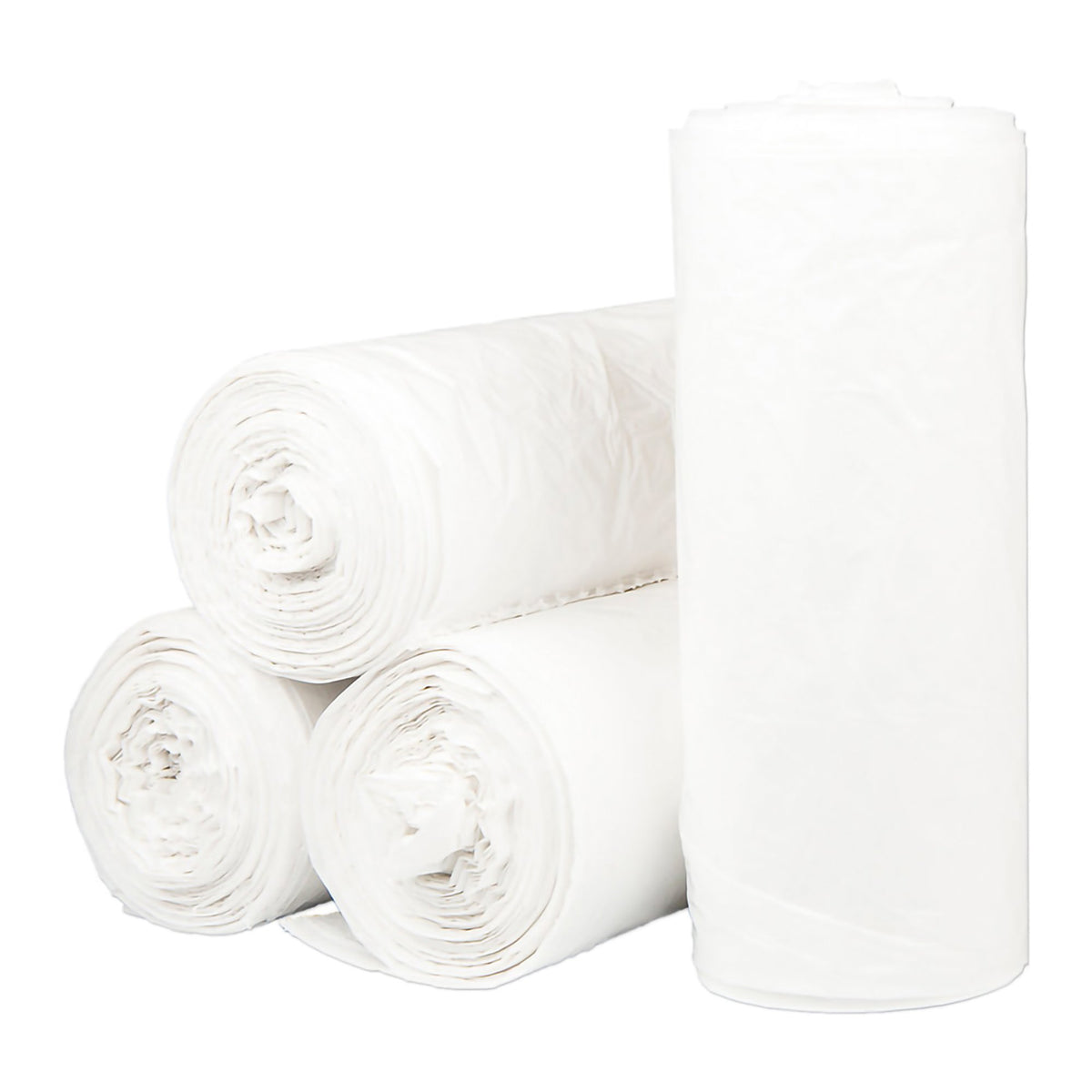 McKesson Brand - Trash Bag McKesson 60 gal. White LLDPE 0.70 mil 38 X 58 Inch Star Seal Bottom Coreless Roll [100/CS]