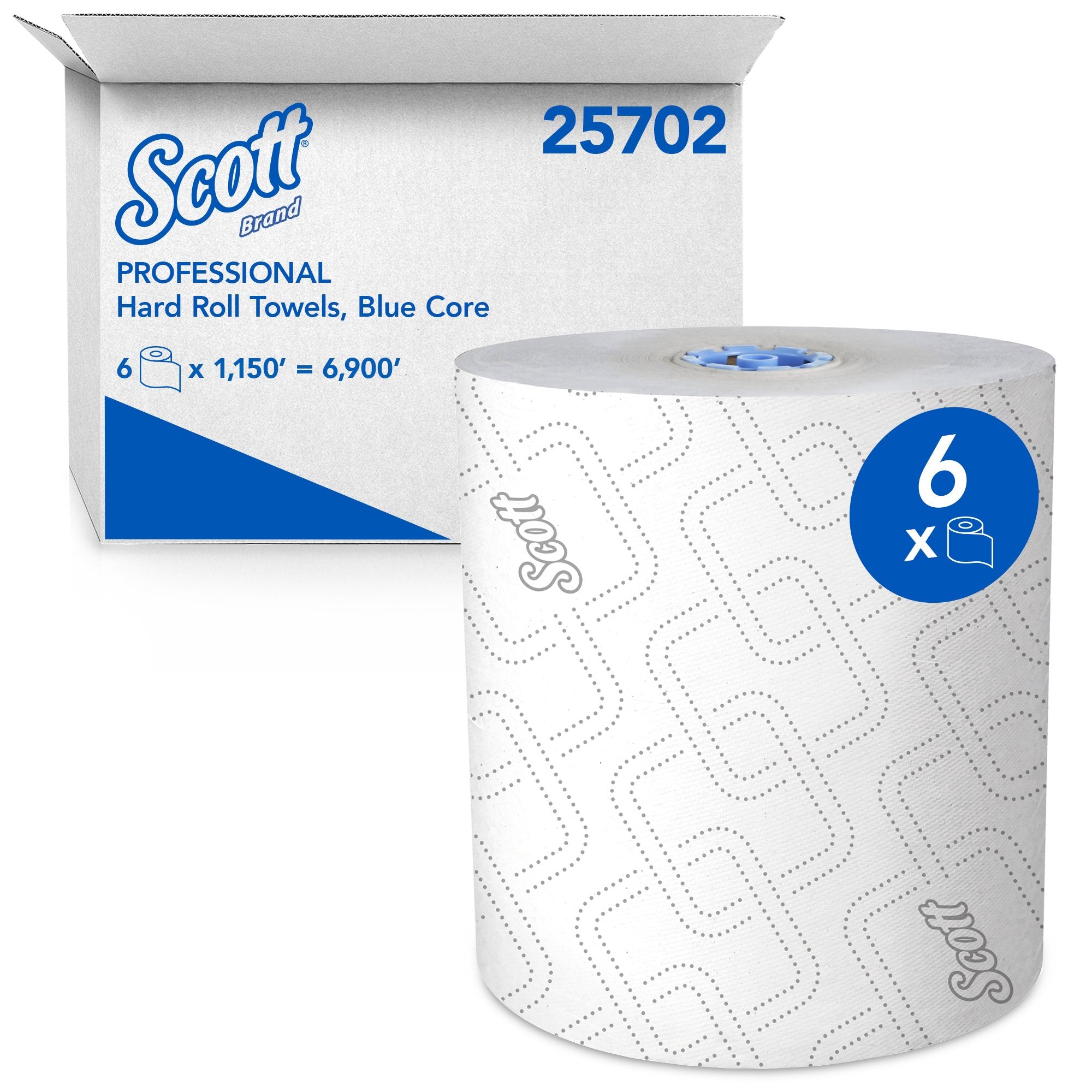Kimberly Clark - Paper Towel Scott® MOD Blue Hardwound Roll 7-1/2 Inch X 1150 Foot [6/CS]