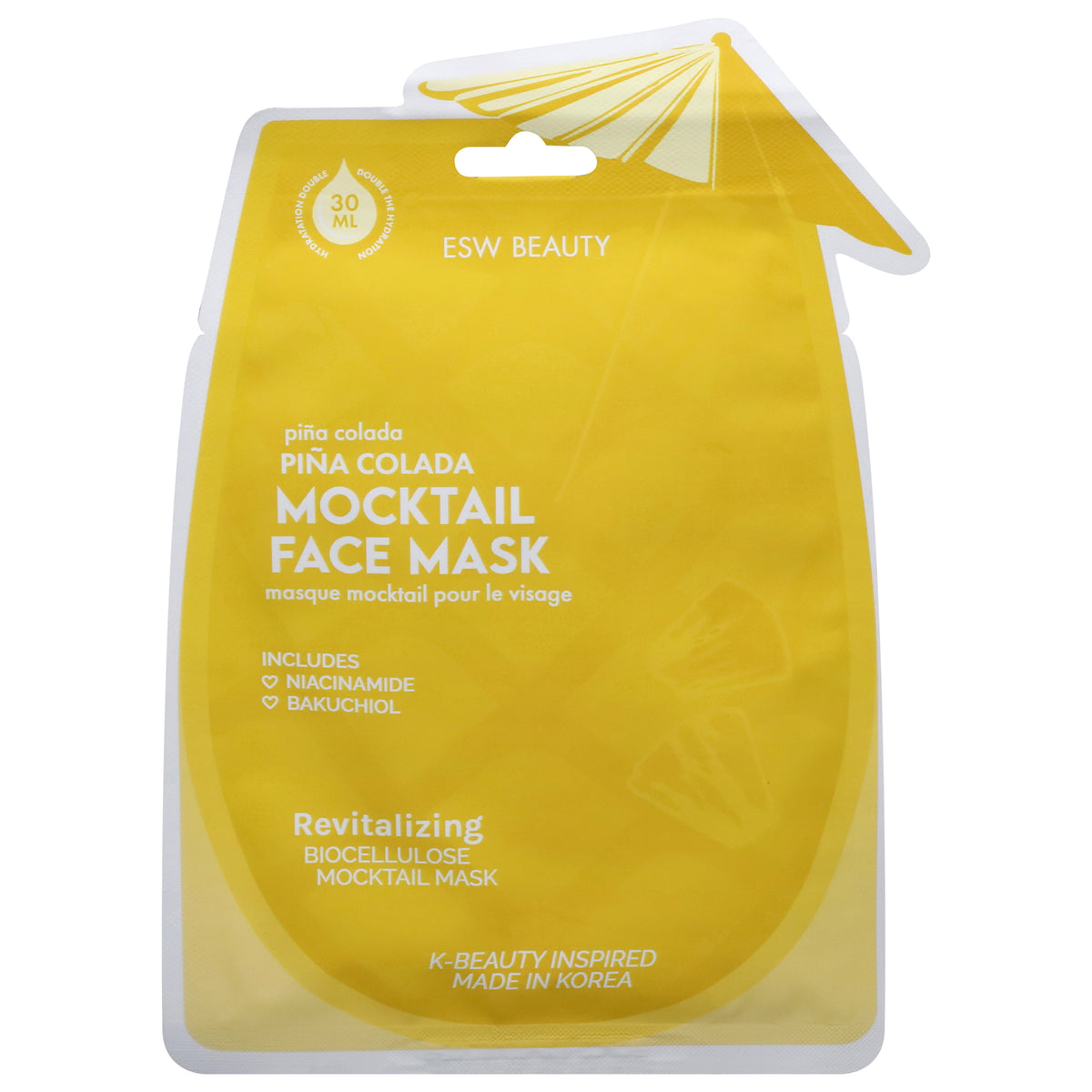 ESW Beauty Pina Colada Mocktail Face Mask 1.01 fl oz - Case of 10