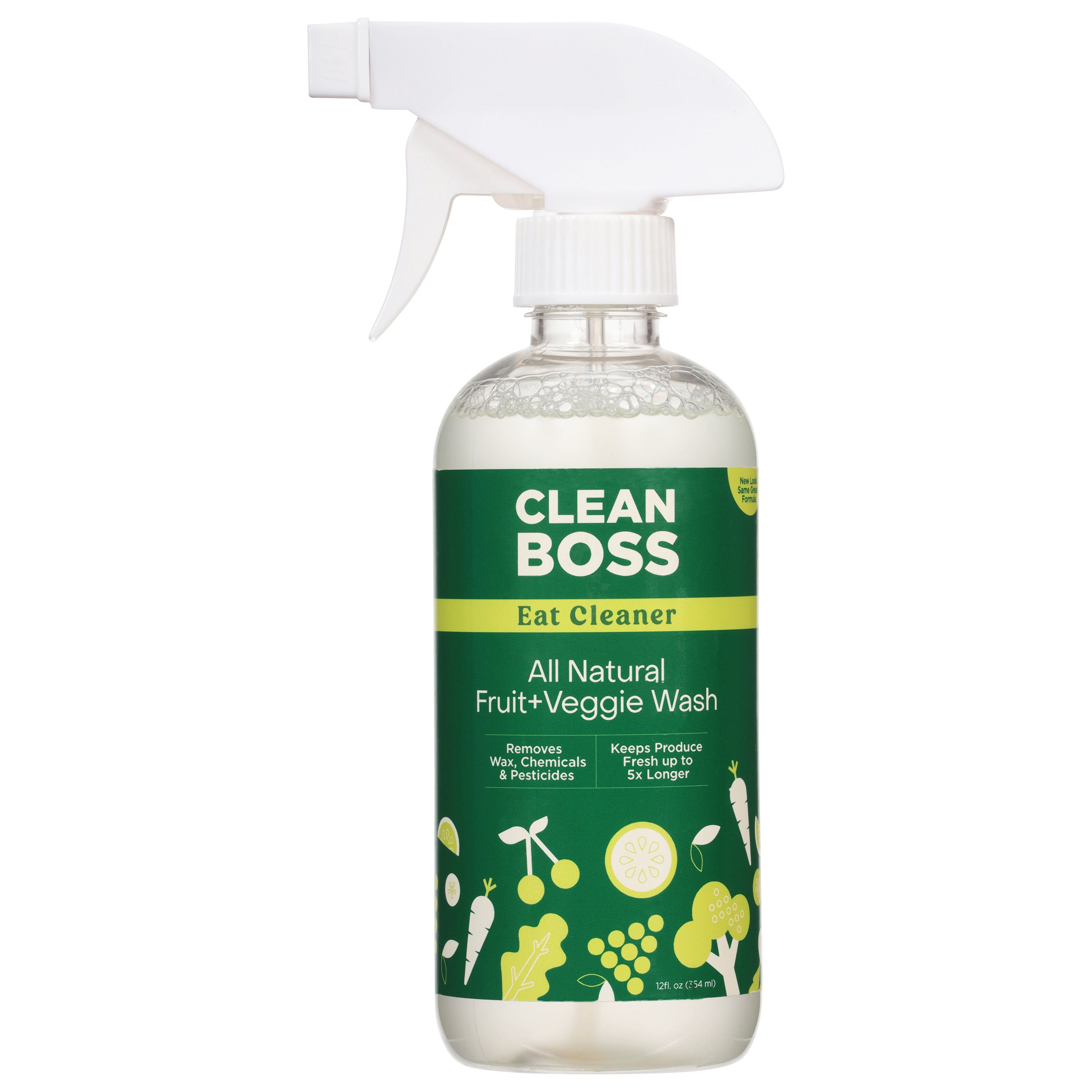 Clean Boss All Natural Fruit+Veggie Wash 12 fl oz - Case of 8